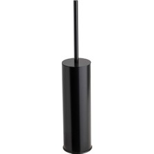 System Banyo Aksesuarları Banyo Klozet Fırçası Siyah 424x84x84 mm