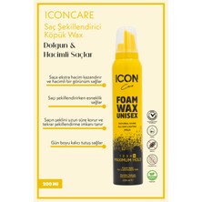 Icon Care Saç Köpük Şekillendiri Wax 200 ml Maximum Hold 3'lü Set