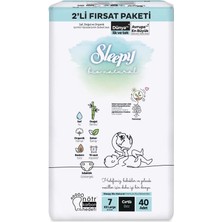 Sleepy Bio Natural Bebek Bezi 2'li Fırsat Paketi 7 Beden 40 Adet