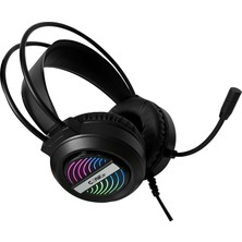 Claw's Fusion 7.1 Surround 50MM Sürücülü USB Rgb Ergonomik Gaming Oyuncu Kulaklığı - Siyah