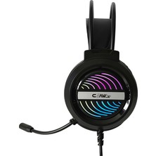 Claw's Fusion 7.1 Surround 50MM Sürücülü USB Rgb Ergonomik Gaming Oyuncu Kulaklığı - Siyah