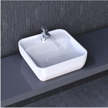 Turavit Prt 0711 Porto Çanak Lavabo Batarya Delikli 40 x 40 cm