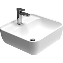 Turavit Prt 0711 Porto Çanak Lavabo Batarya Delikli 40 x 40 cm