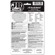 JB Weld Kwik Weld - Çiftli Güçlü Hızlı Yapıştırıcı