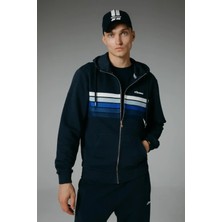 Ellesse Erkek Fermuarlı Kapüşonlu Sweatshirt Lacivert