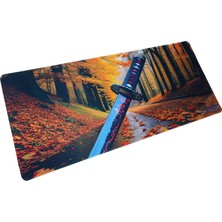 Throne Kojiro 90X40CM 4mm Mikrofiber Yüzey / Kauçuk Kaymaz Zemin Dikişli Xxl Premium Mousepad