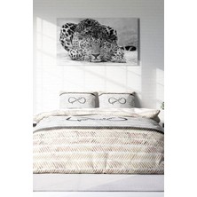 Çift Kişilik Lastikli Çarşaflı Pamuk Saten Infinity Nevresim Takımı