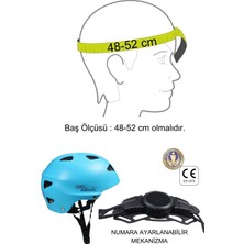 Sportaj Mavi Erkek Çocuk Kaskı Spor Koruyucu Başlık Kaskı Kaykay Bisiklet Scooter Paten Için Kask Ayarlanabilir