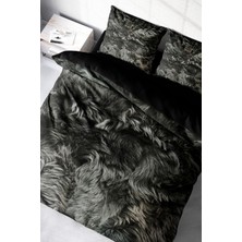 Lastikli Çarşaflı Pamuk Saten Çift Kişilik Nevresim Takımı