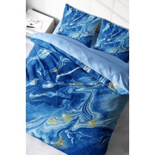 Doğal Pamuk Çift Kişilik 3D Digital Bluedream Nevresim Takımı