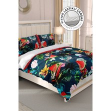 Lastikli Çarşaflı Pamuk Saten Çift Kişilik Watermelon Nevresim Takımı