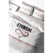 Çift Kişilik Sık Dokuma Pamuk Saten 3D Özel Tasarım Eternal Nevresim Takımı