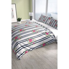 Ribbon 3D Pamuk Saten Çift Kişilik Nevresim Seti Nevresim Takımı