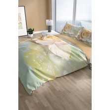 Silvery 3D Pamuk Saten Çift Kişilik Nevresim Takımı