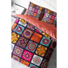 Çift Kişilik Sık Dokuma Pamuk Saten 3D Özel Tasarım Nakkaş Nevresim Takımı