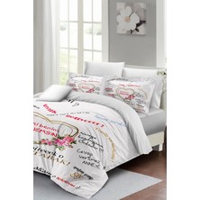 Anneler Günü Çift Kişilik Özel Dokuma Pamuk Saten Iyi Ki Benim Annemsin Nevresim Takımı