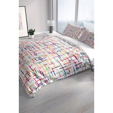 Colorful 3D Pamuk Saten Çift Kişilik Nevresim Seti Nevresim Takımı