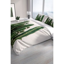 Kaktüs 3D Pamuk Saten Çift Kişilik Nevresim Seti Nevresim Takımı