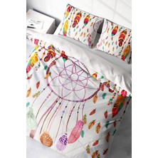Çift Kişilik Sık Dokuma Pamuk Saten 3D Özel Tasarım Dream Catchers Nevresim Takımı