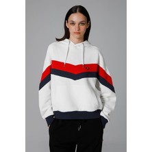 Ellesse Kadın Oversize Sweatshirt Beyaz Renkli EF178-OF EF178-OF015 Rahat Tasarım