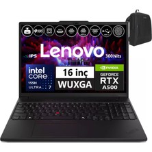 Lenovo Thinkpad P16S Gen3 Intel Ultra 7 155H 96GB 5600MHZ 512GB SSD SSD Nvıdıa 4GB/RTX500ADA W11PRO Workstation Bilgisayar WS21KS0000TX13+ZETTAÇANTA