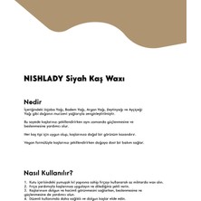 NISHLADY Kaş Şekillendirici Wax - Siyah 50 ml