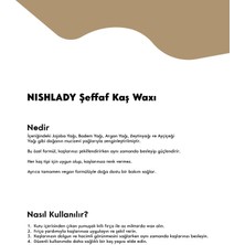 NISHLADY Kaş Şekillendirici Wax - Şeffaf 50 ml