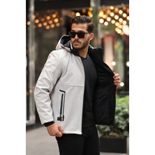 Outdoor Su,soğuk,rüzgar Geçirmez,kapitone,ıçi Kürklü,elyaf Dolgulu,softshell Erkek Montu