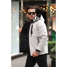 Outdoor Su,soğuk,rüzgar Geçirmez,kapitone,ıçi Kürklü,elyaf Dolgulu,softshell Erkek Montu