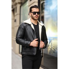 Erkek Napa Deri Içi Full Kürklü Slim Fit Mont & Ceket
