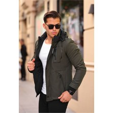 Outdoor Su,soğuk,rüzgar Geçirmez Içi Kürklü Elyaf Dolgulu Softshell Erkek Dağcı,kampcı,kayakcı Montu