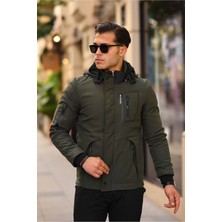 Outdoor Su,soğuk,rüzgar Geçirmez Içi Kürklü Elyaf Dolgulu Softshell Erkek Dağcı,kampcı,kayakcı Montu