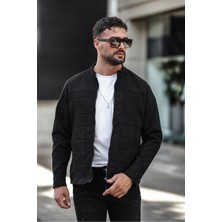Erkek Su ve Rüzgar Geçirmez Slim Fit Astarlı Mevsimlik Süet Ceket