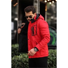 Outdoor Su,soğuk,rüzgar Geçirmez Içi Kürklü Elyaf Dolgulu Softshell Erkek Dağcı,kampcı,kayakcı Montu