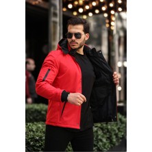 Outdoor Su,soğuk,rüzgar Geçirmez Içi Kürklü Elyaf Dolgulu Softshell Erkek Dağcı,kampcı,kayakcı Montu