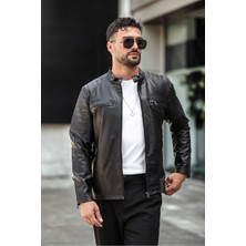 Erkek Siyah Deri Ceket