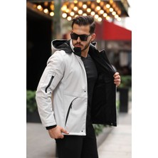 Outdoor Su,soğuk,rüzgar Geçirmez Içi Kürklü Elyaf Dolgulu Softshell Erkek Dağcı,kampcı,kayakcı Montu