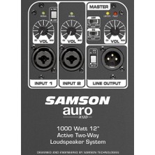 Samson Auro X12D 1000 Watt 2 Yollu Aktif Kabin