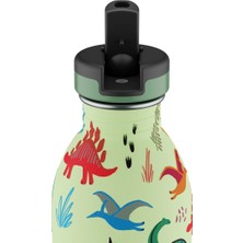 24 Bottles Kids Bottle Jurassic Friends Paslanmaz Çelik Çocuk Su Matarası 500 ml