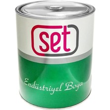 SET Endüstriyel Boya Parlak Metalik Gri RAL9006 0,9 kg