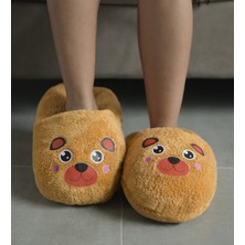 Özgüner Oyuncak Ayıcı Oyuncak Sevimli Hayvan Desenli Salaş Boyut Pelüş Terlik