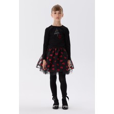 Tyess Bg Store Kız Çocuk Siyah Kazak