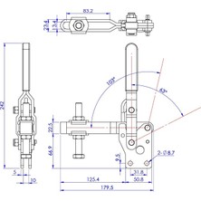 Good Hands Goodhand GH-10248 Geçişli Kelepçe | 450 kg Kapasiteli Yüksek Performanslı Kelepçe - Montaj ve Sabitl