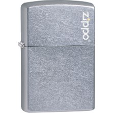 Zippo Regular Street Chrome Dik Logo Çakmak
