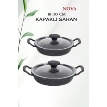 Cook Kitchen Nova 2'li Kapaklı Sahan Seti 18 Cm-20 cm