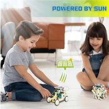 Think Master Solar Robot 13-In-1 Eğitici Bilim Kiti Güneş Enerjisiyle Çalışan Kendin Yap Robot Bilim Kiti