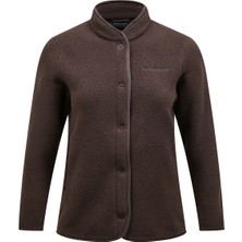 Peak Performance W Fleece Snap Cardigan Kadın Kahverengi Outdoor Polar G78131180