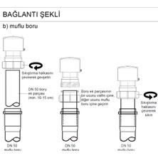 McAlpine Junior Mini HC50 DN50lik atık pis su otomatik hava alma valfi havalık şapkası cihazı - banyoda tuvalette yer süzgeci sifon gider duş kanalından kötü lağım ve kanalizasyon kokusu önleyici