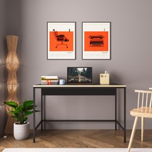 Bimossa Viya S7513 Çalışma Masası Safir-Siyah