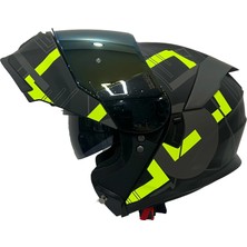 Sway Kask Sway Sw 912 A1 Yellow Çene Açılır